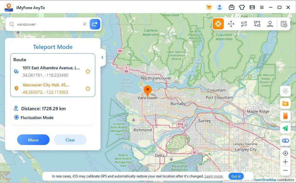 Change GPS Location with 1 Click