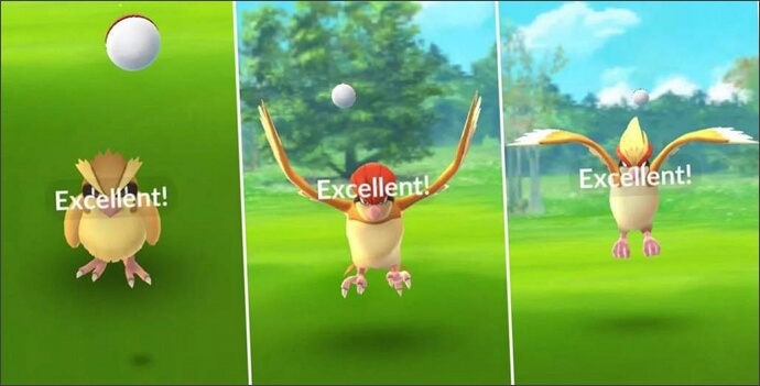 get 3 excellent throws in pokemon go