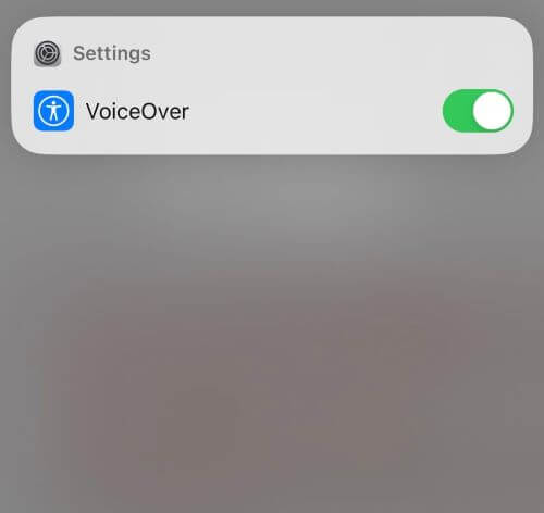 ask siri to turn on voiceover