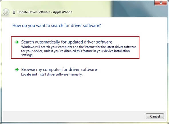 automatically update the driver