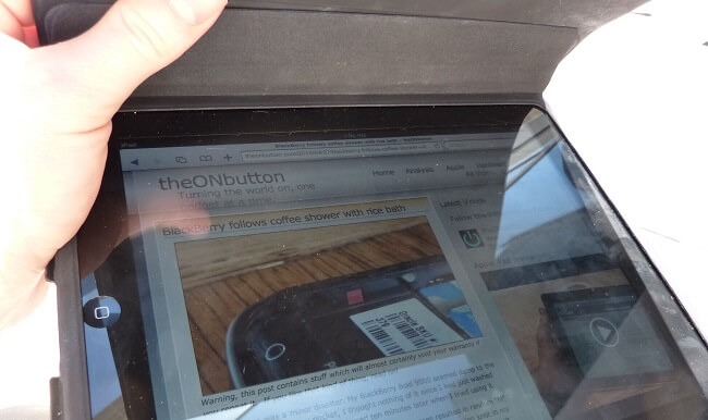 avoid sunlight on ipad