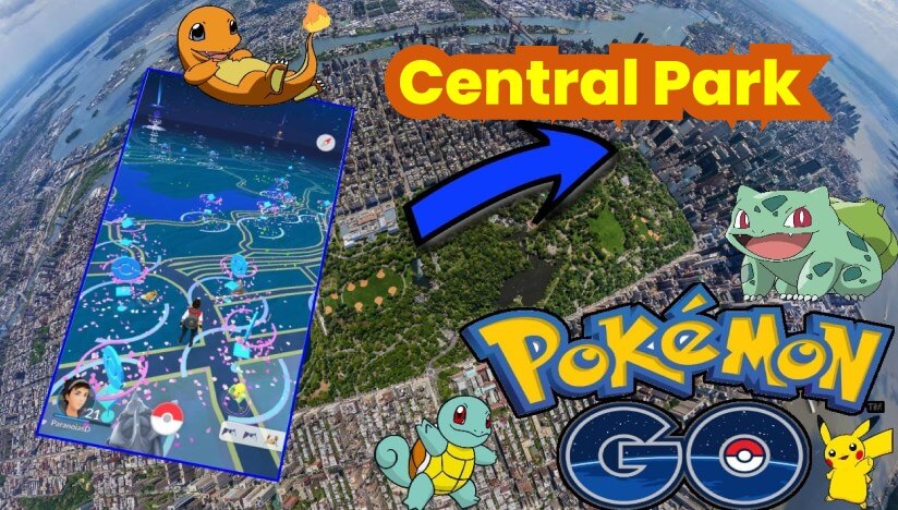 Central Park pokemon go hotspots 2024