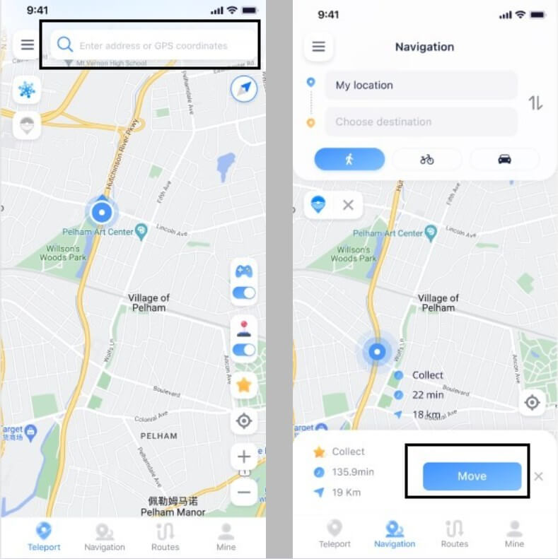 imyfone anyto fake location on find my iphone / friend