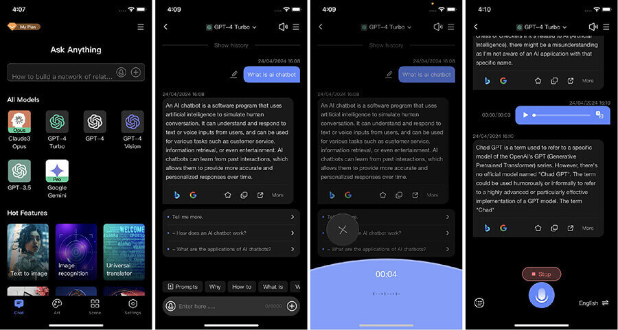 chatart ai chatbot iphone