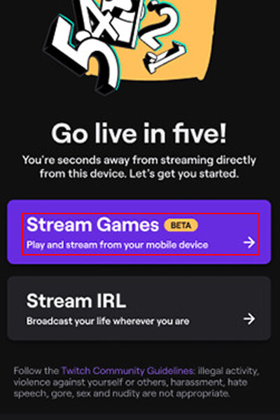 choose stream games