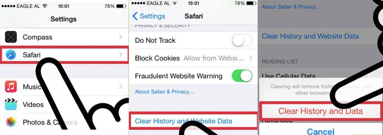 clear app data