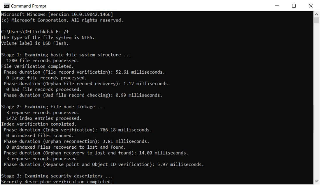 cmd recover data files command