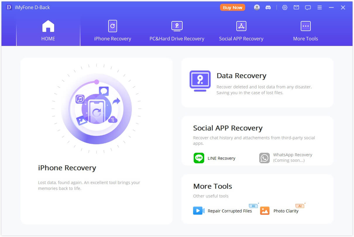 recover lost data from device