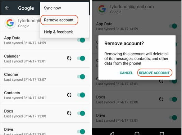 remove google lock