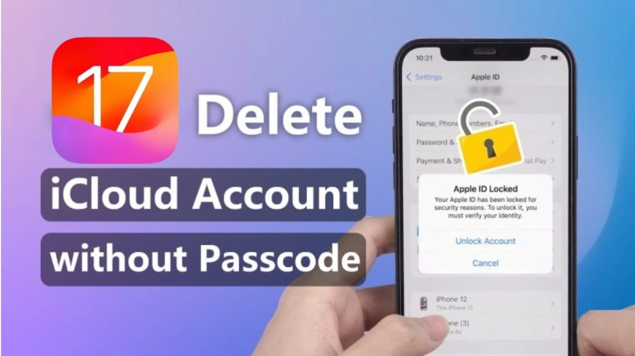 how to delete icloud account without password