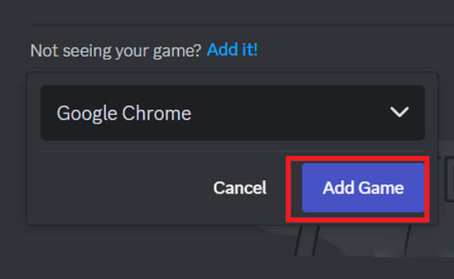 discord add game