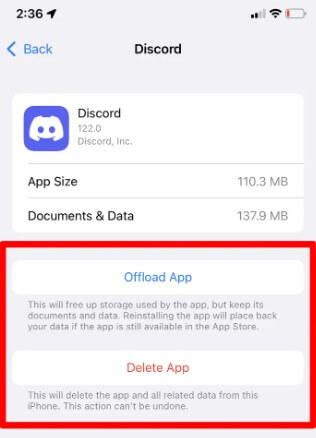 discord clean cache ios