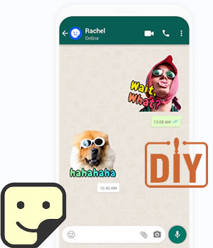 diy whatsapp sticker