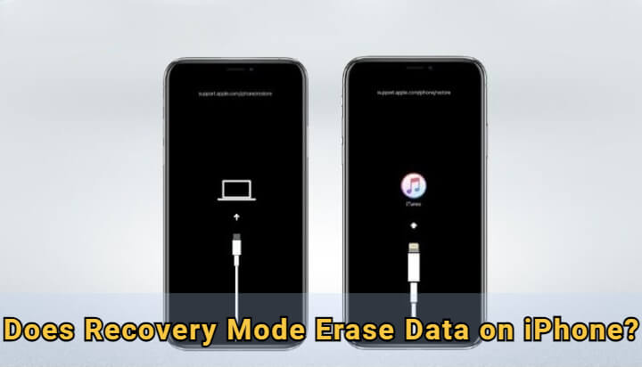 does recovery mode erase data on iphone