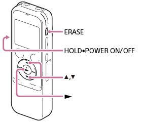 erase sony voice recorder