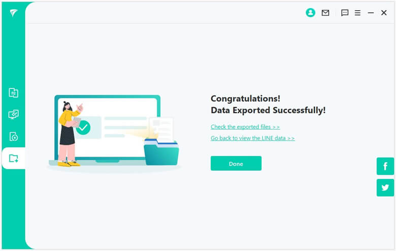 successfully export line data