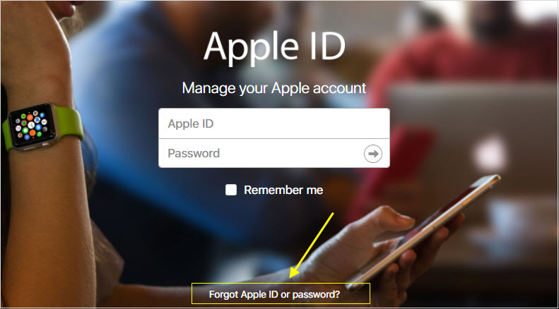 forgot apple id or password