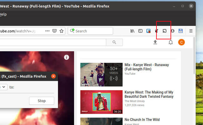 firefox cast icon