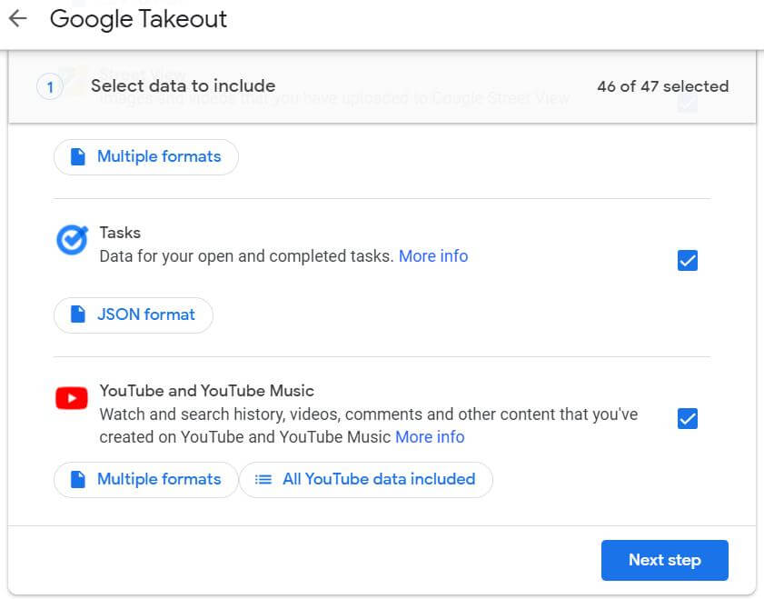 google takeout