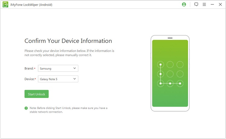 Confirm device information