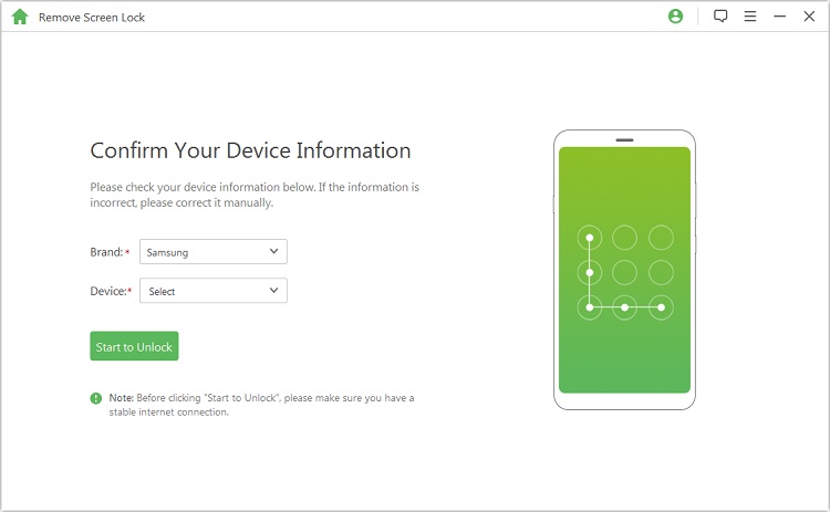 download data package for your device