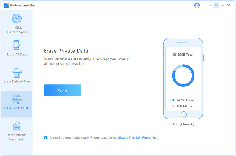 scan your private data