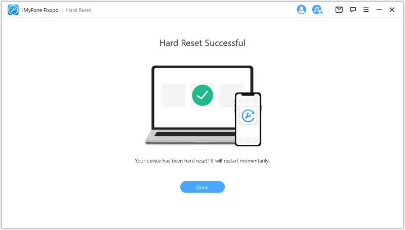 hard reset successful