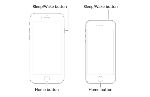 force restart iphone 6 and earlier models