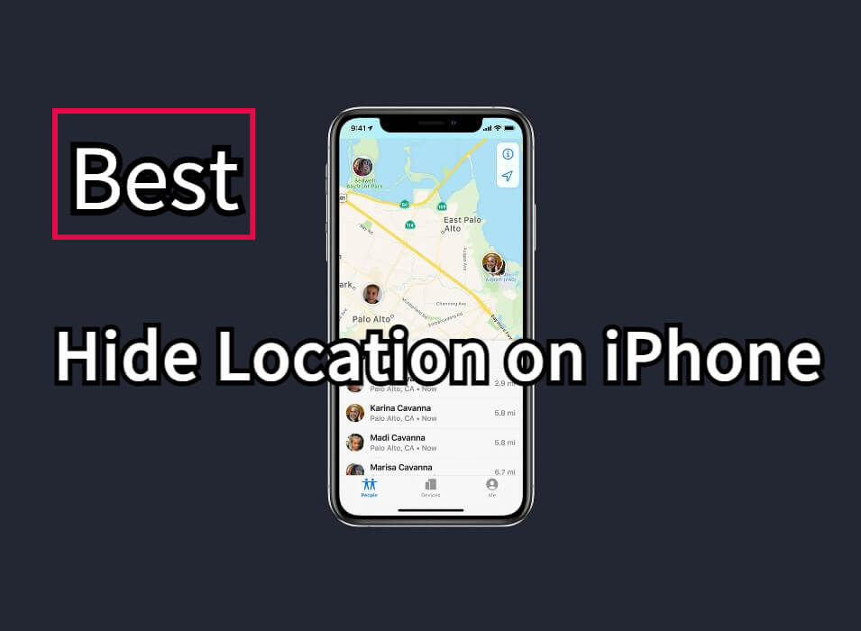 how to hide location on iphone