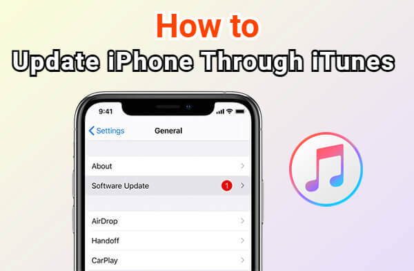 how to update iphone through itunes