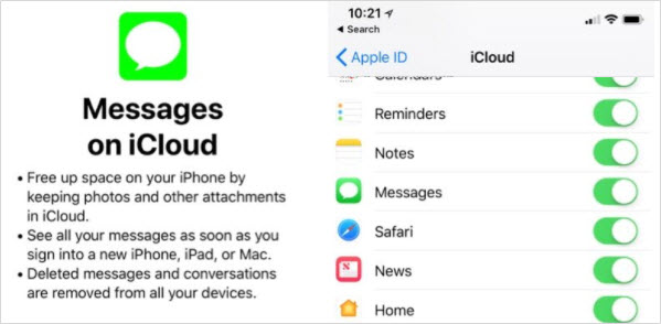 icloud messages ios 11.3