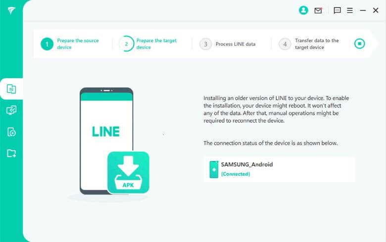 transfer line app preparation