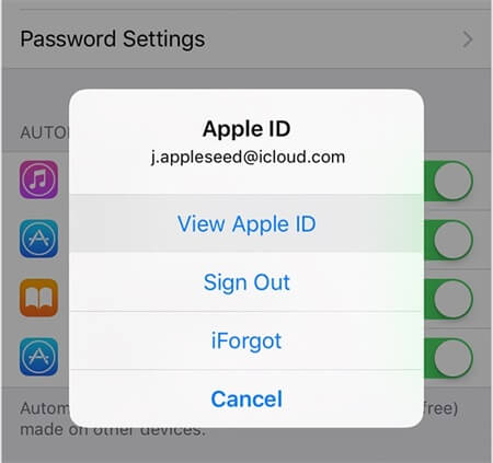 sign in apple id