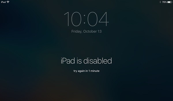 iPad is disabled