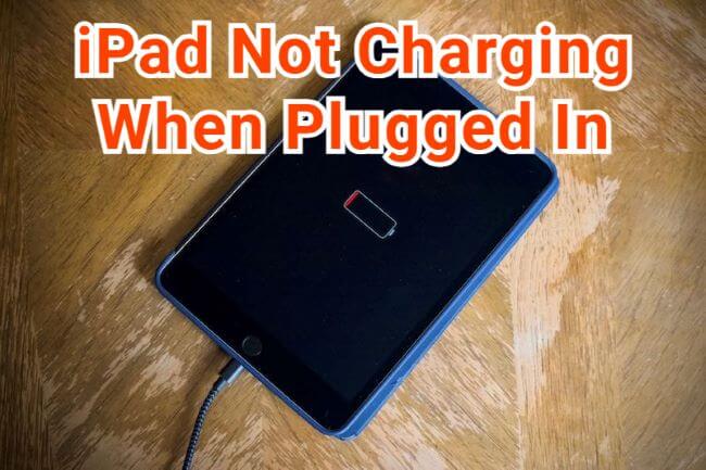 ipad not charging when plugged in