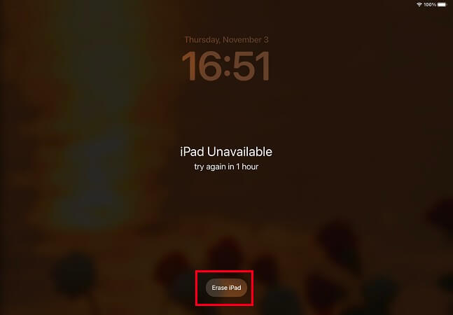 erase ipad to fix password for ipad not working