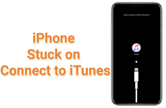 iPhone stuck on connect to iTunes