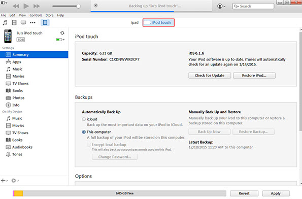 using itunes to fix how to unlock ipod without password