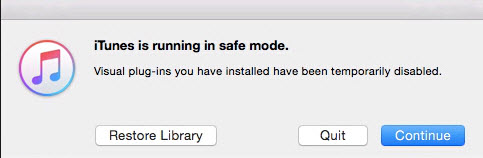 itunes safe mode