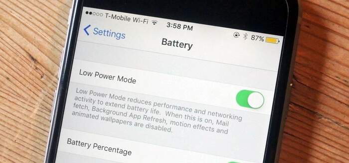 iphone Low Power Mode