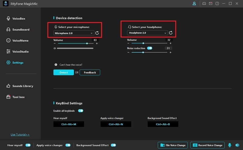 magicmic-input-output-setting