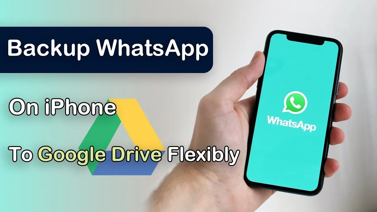 backup whatsapp on iphone to google drive