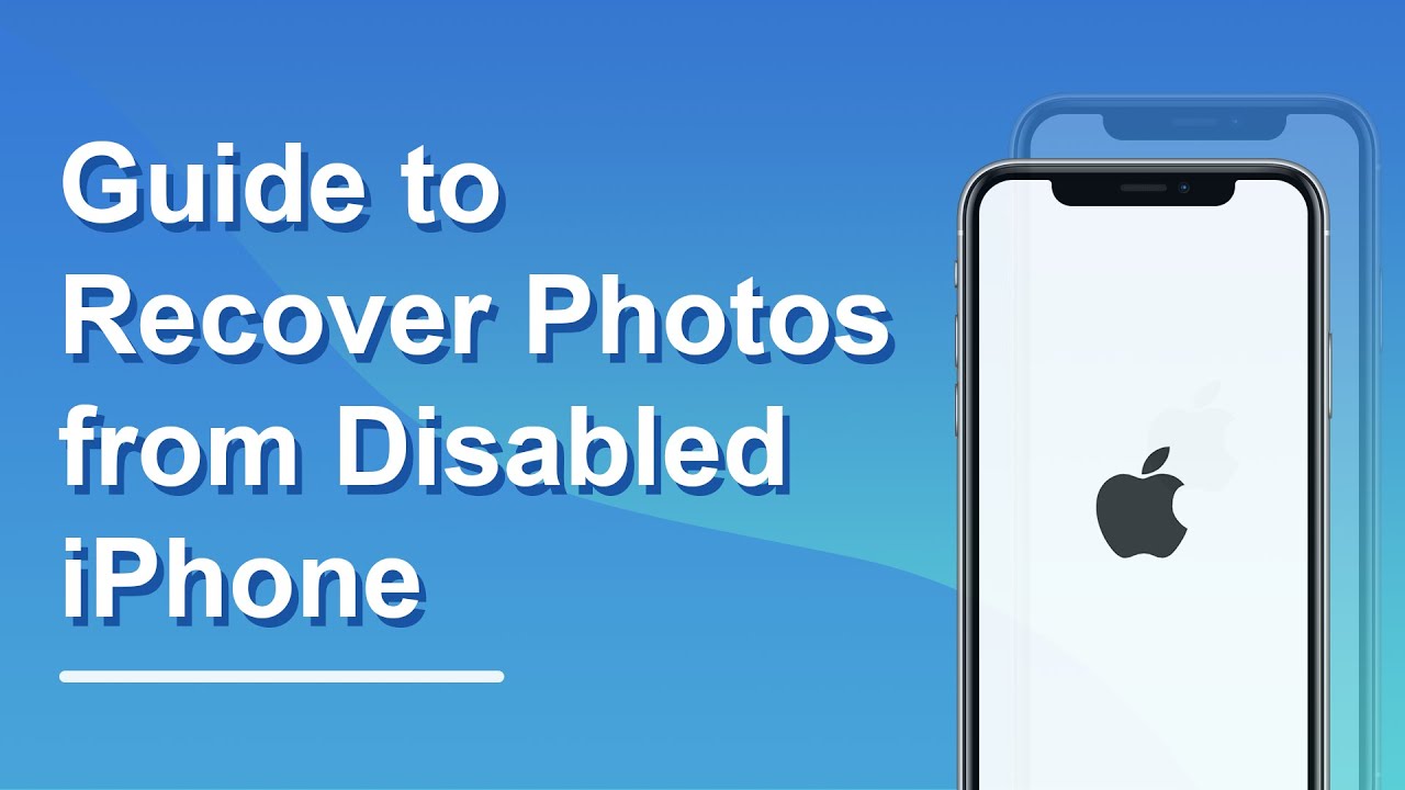 fix disabled iphone and get photos off