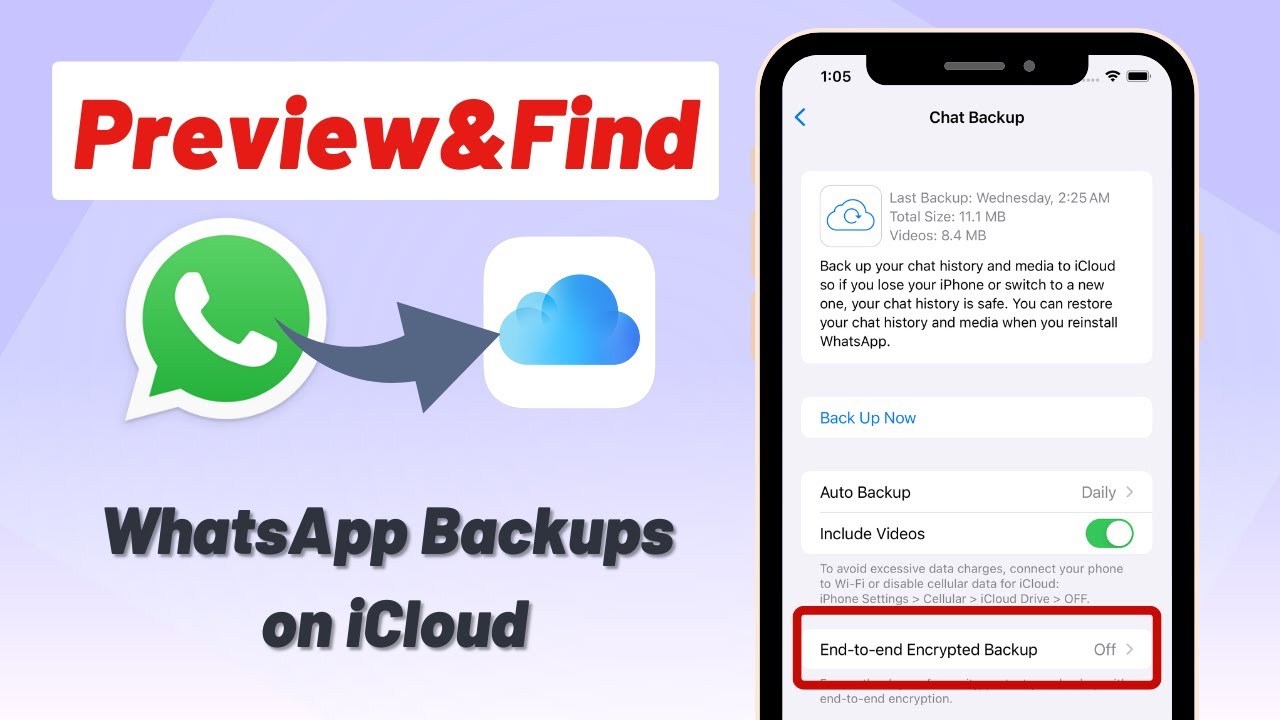 how to access WhatsApp backup on iCloud