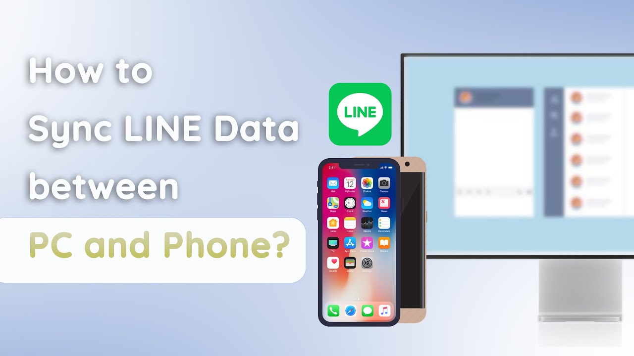 sync line data between pc and phone