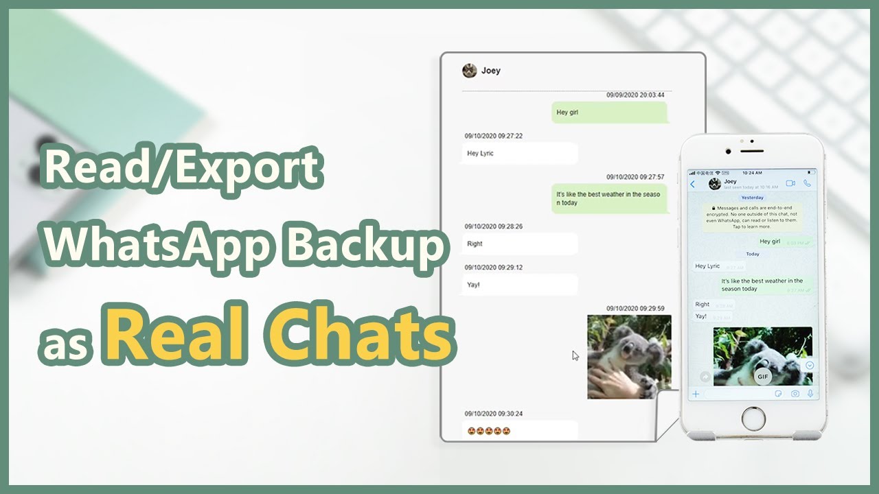 export whatsapp chat as real chats on phone