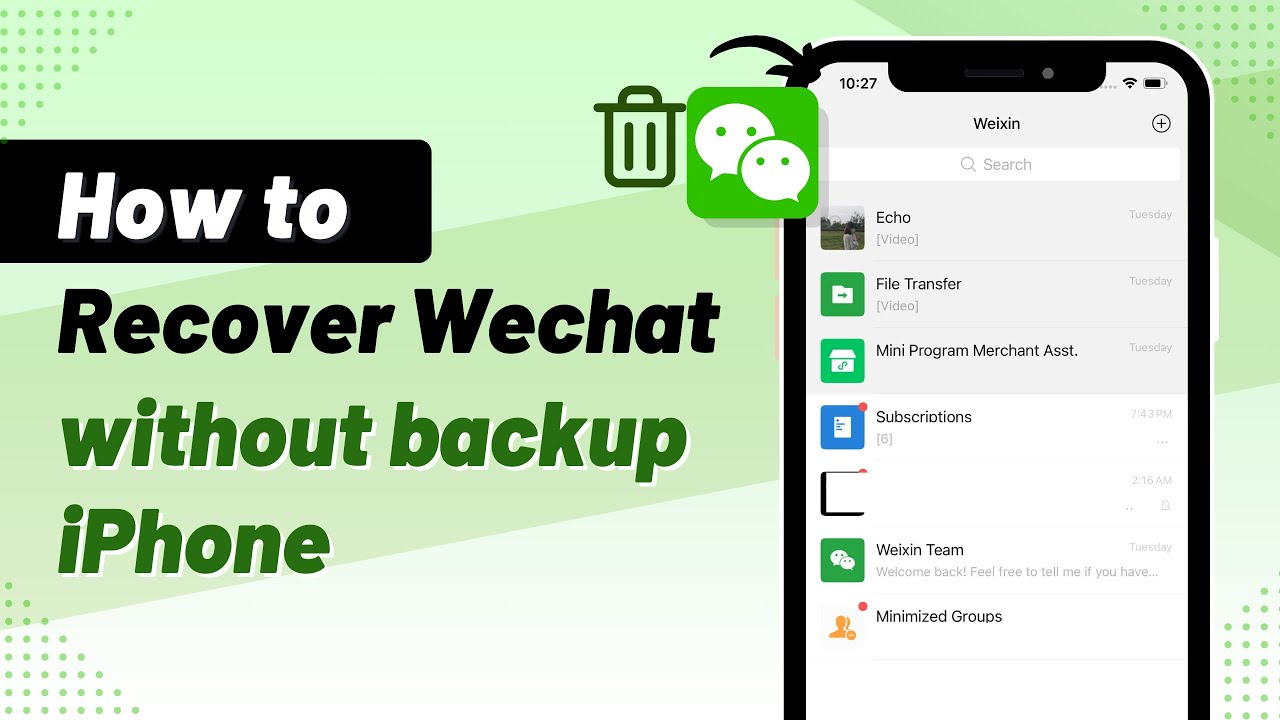 How to Recover Wechat Without Backup iPhone