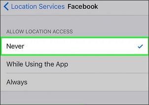 turn off location services for specific app