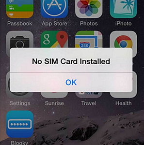 No SIM Card Installed