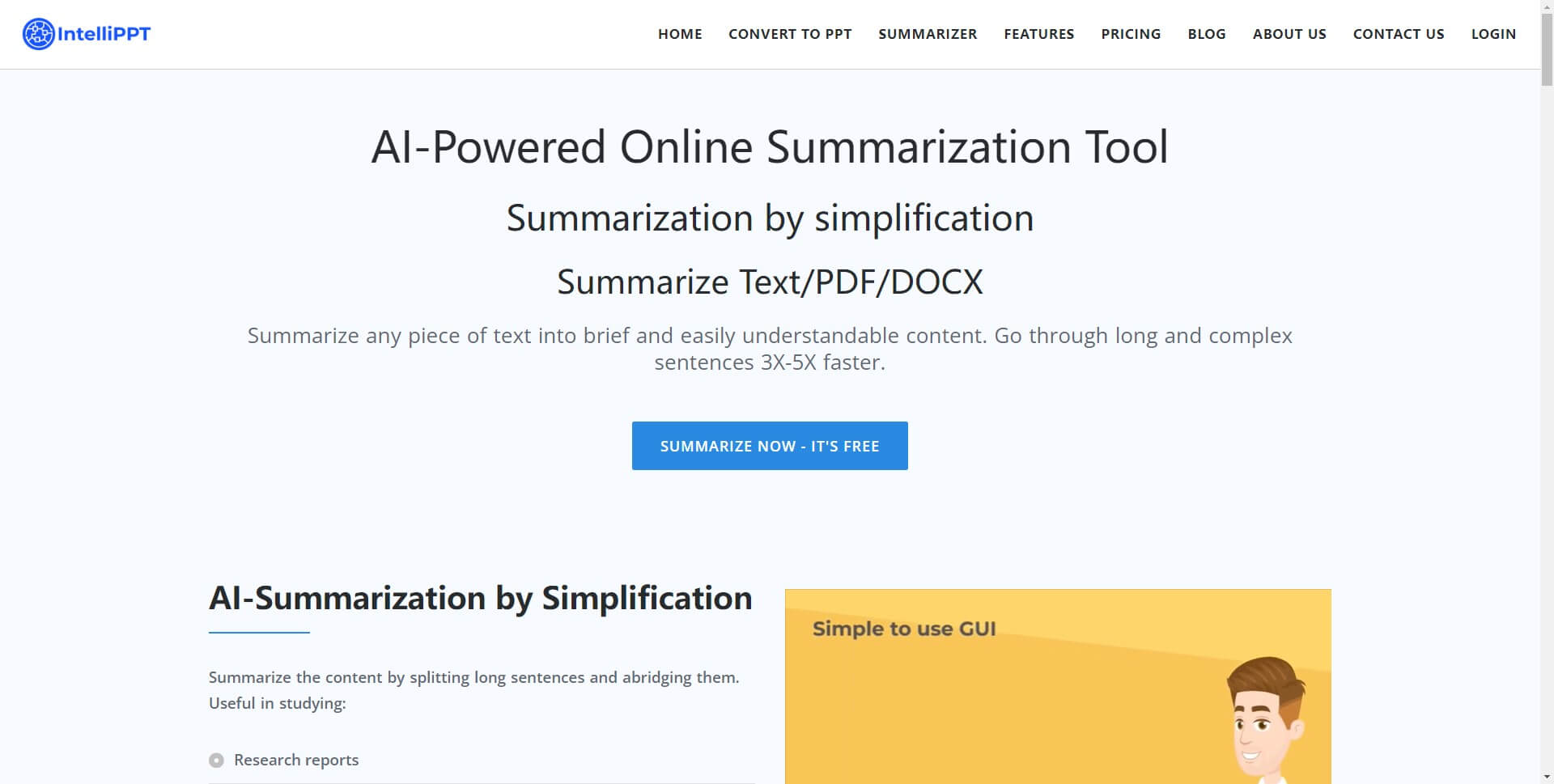 intellippt pdf summarizer